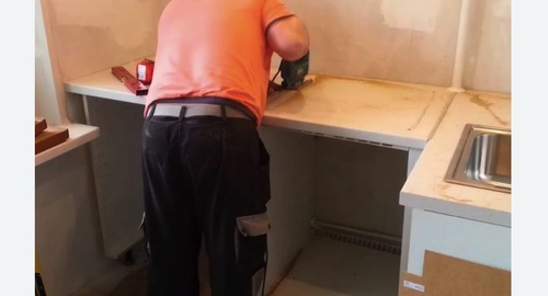 Сборка кухонного гарнитура. Нахимовский проспект